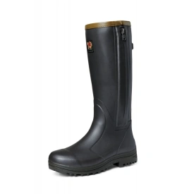 Kalosze Gateway1 Pheasant Game 18" Leather side zip - Black Olive